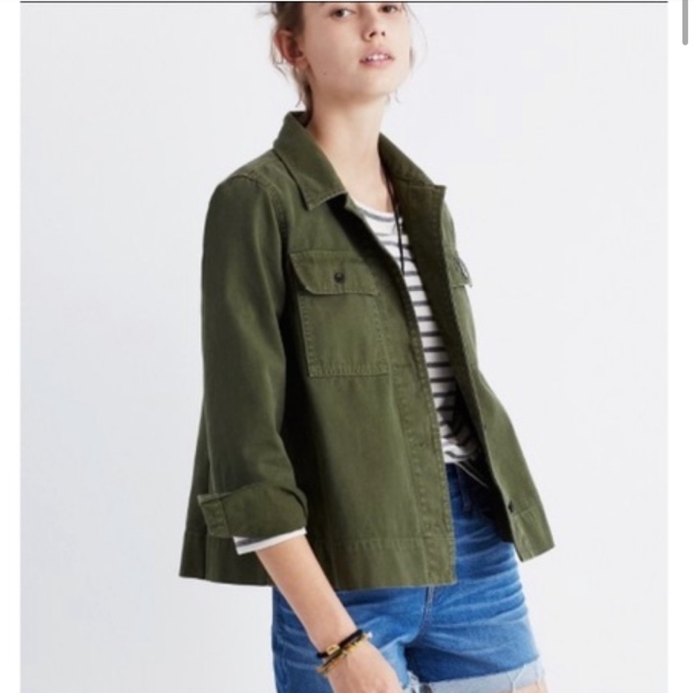 Madewell Northward Cropped Swing Jacket